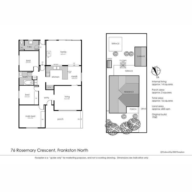 Floorplan of Homely house listing, 76 Rosemary Crescent, Frankston North VIC 3200