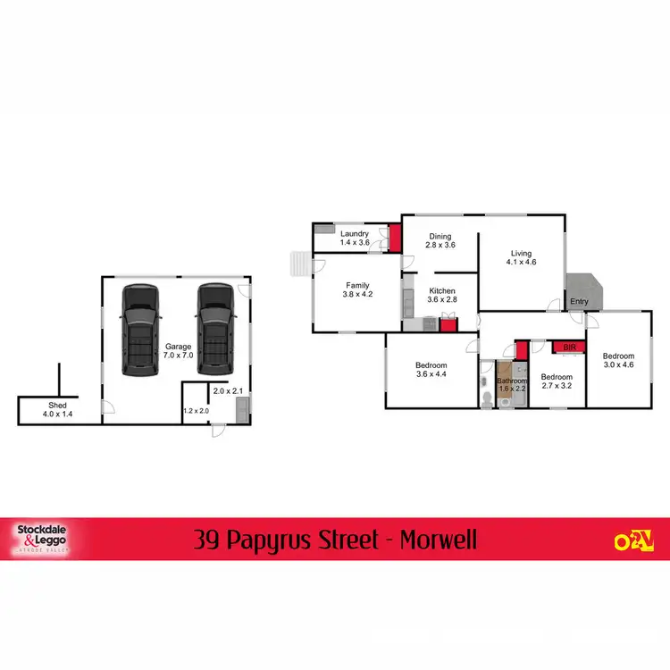 Floorplan of Homely house listing, 39 Papyrus Street, Morwell VIC 3840