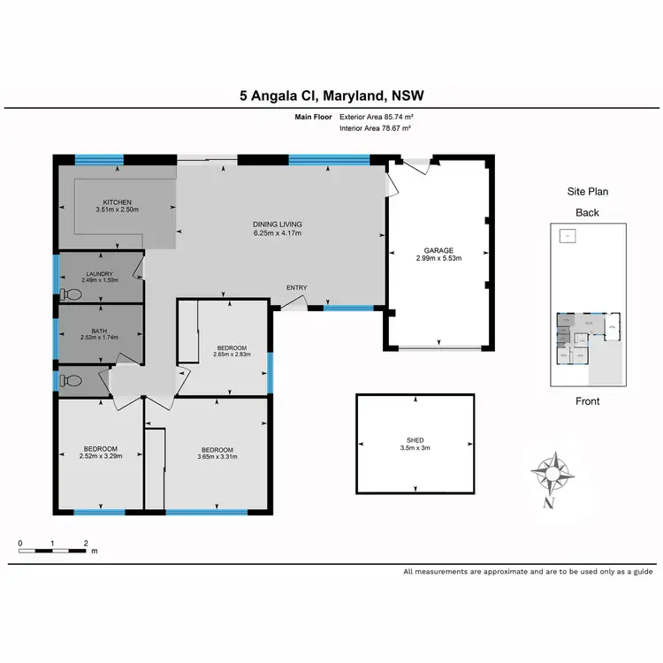Floorplan of Homely house listing, 5 Angala Close, Maryland NSW 2287