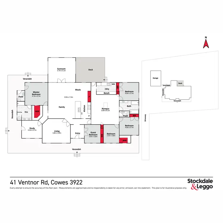 Floorplan of Homely house listing, 41 Ventnor Road, Cowes VIC 3922