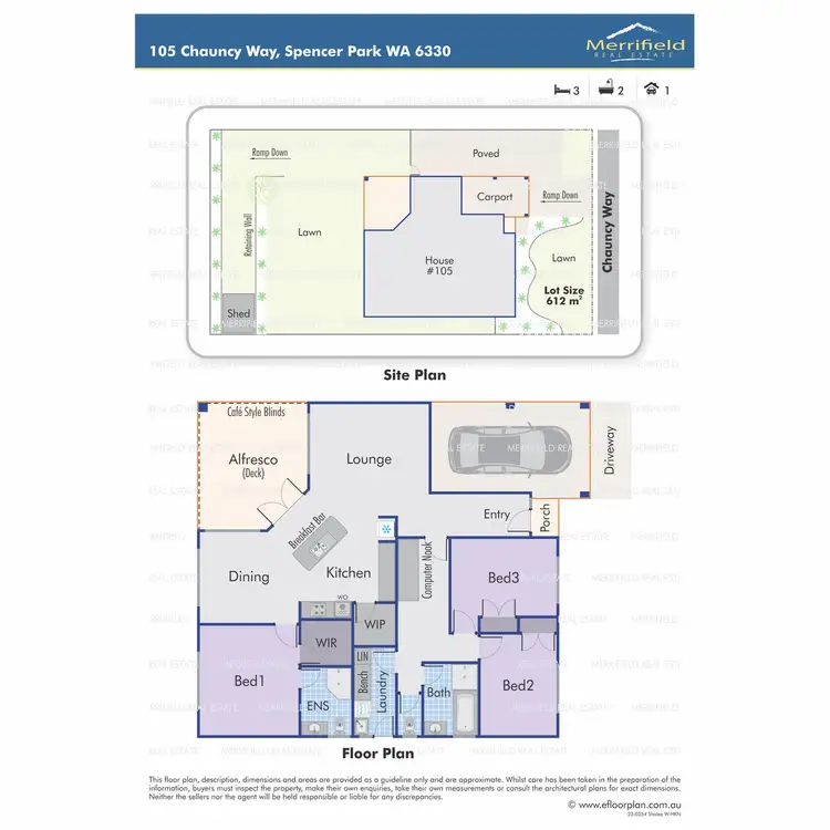 Floorplan of Homely house listing, 105 Chauncy Way, Spencer Park WA 6330