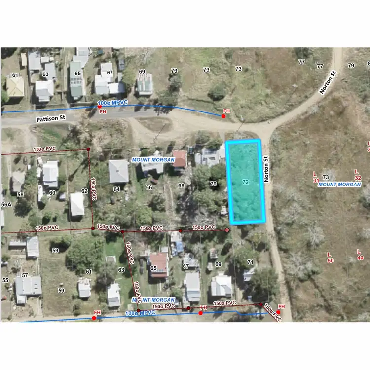 Floorplan of Homely land listing, 72 Pattison Street, Mount Morgan QLD 4714