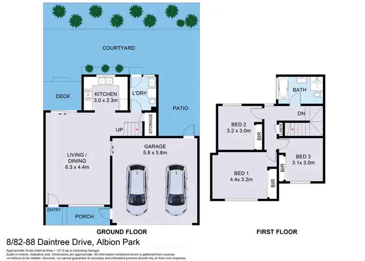 Floorplan of Homely townhouse listing, 8/82-88 Daintree Drive, Albion Park NSW 2527