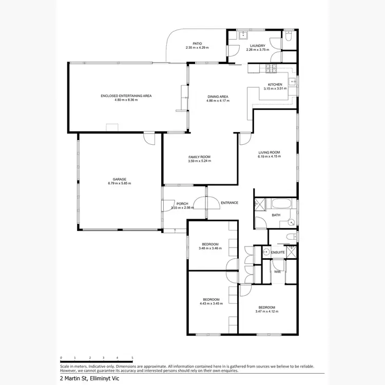 Floorplan of Homely house listing, 2 Martin Street, Elliminyt VIC 3250