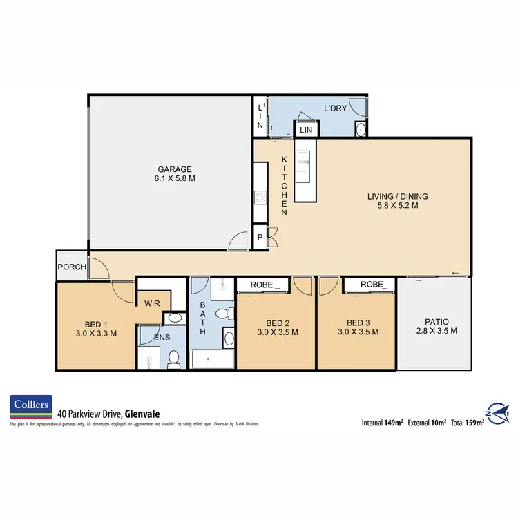 Floorplan of Homely house listing, 40 Parkview Drive, Glenvale QLD 4350
