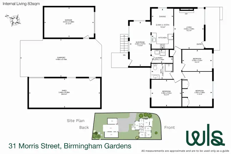 Floorplan of Homely house listing, 31 Morris Street, Birmingham Gardens NSW 2287