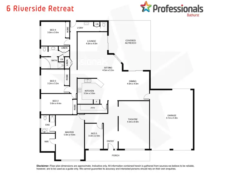 Floorplan of Homely house listing, 6 Riverside Retreat, Abercrombie NSW 2795