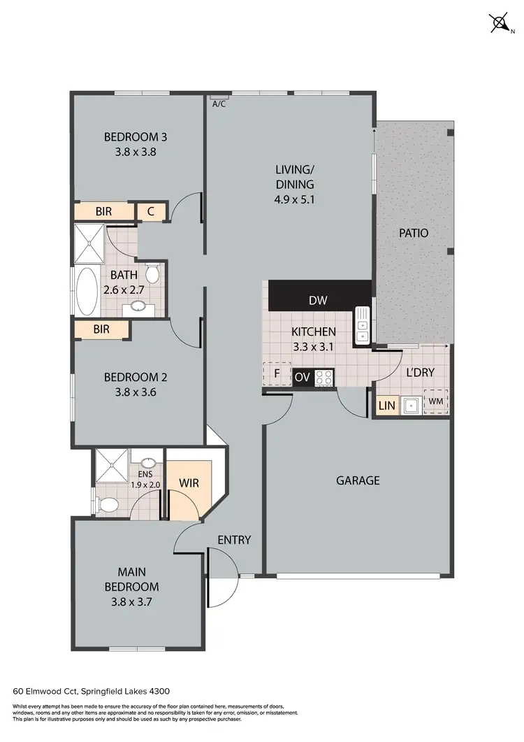 Floorplan of Homely house listing, 60 Elmwood Circuit, Springfield Lakes QLD 4300