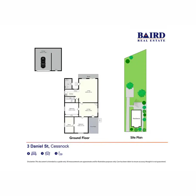 Floorplan of Homely house listing, 3 Daniel Street, Cessnock NSW 2325