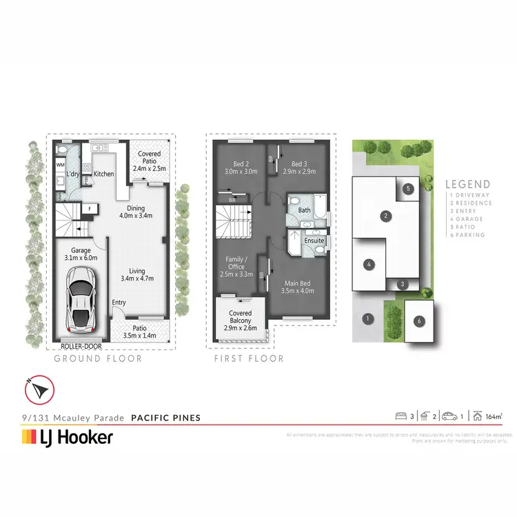 Floorplan of Homely townhouse listing, 9/131 Mcauley Parade, Pacific Pines QLD 4211