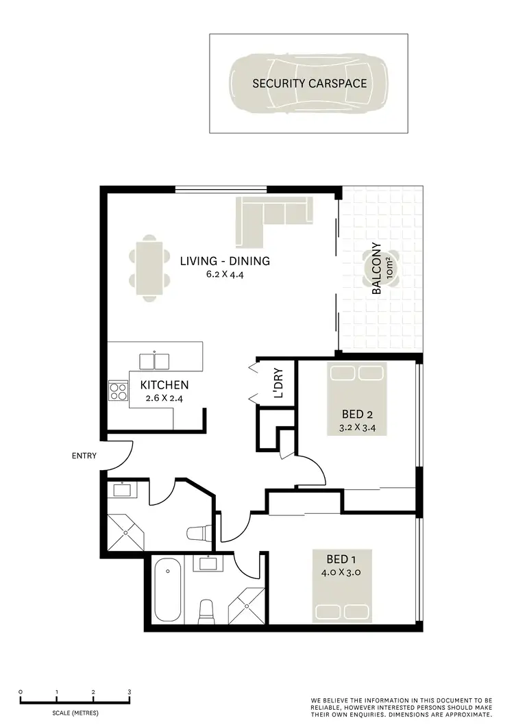Floorplan of Homely apartment listing, 303/6 Lachlan Street, Waterloo NSW 2017