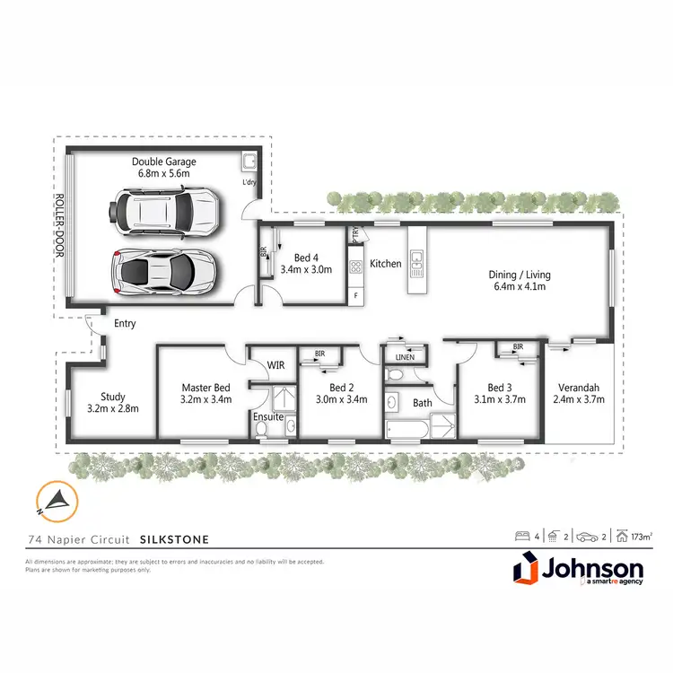 Floorplan of Homely house listing, 74 Napier Circuit, Silkstone QLD 4304