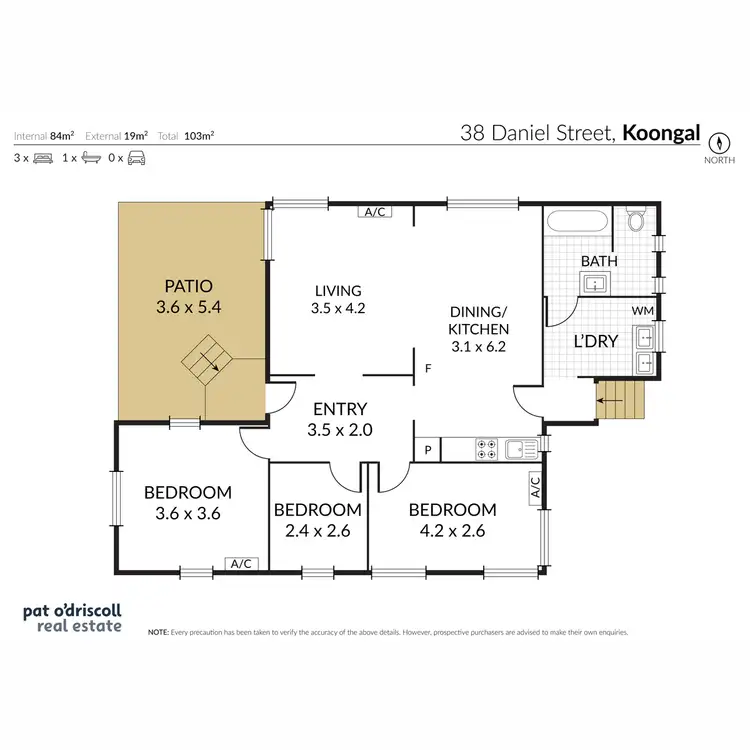 Floorplan of Homely house listing, 38 Daniel Street, Koongal QLD 4701