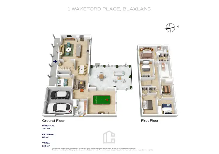 Floorplan of Homely house listing, 1 Wakeford Place, Blaxland NSW 2774