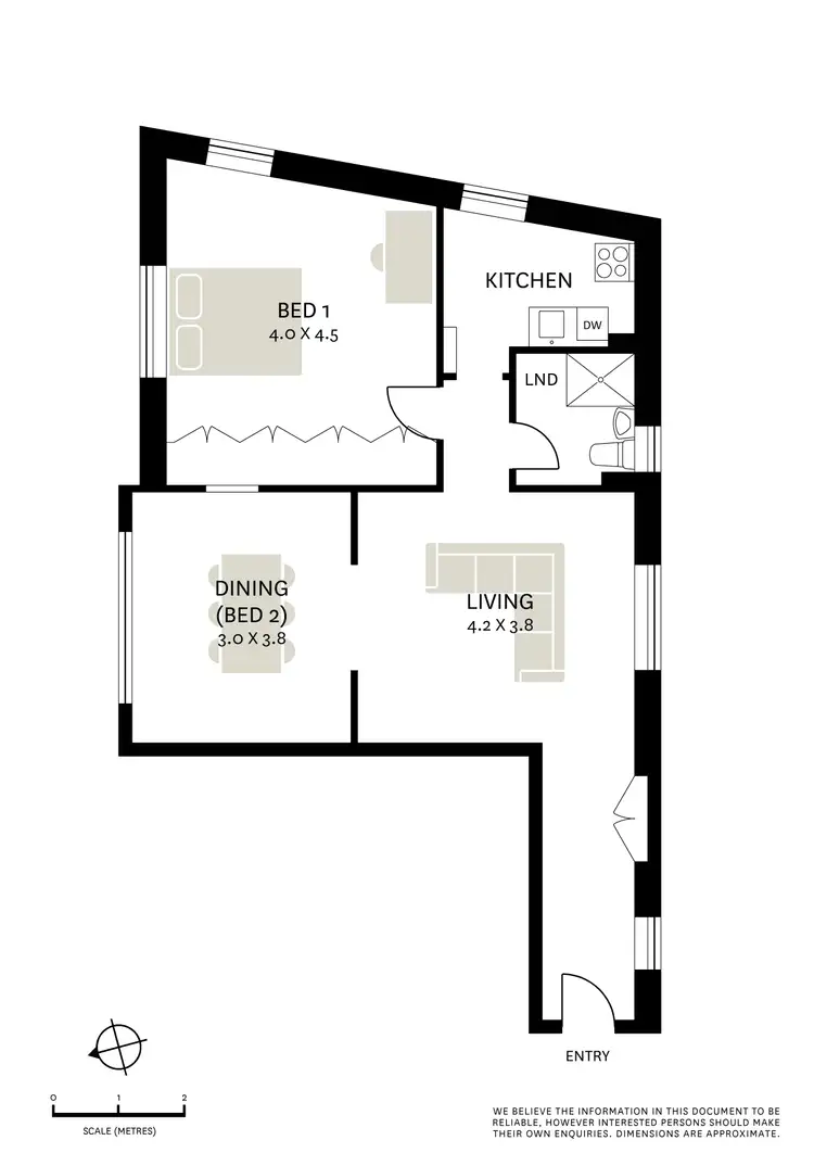 Floorplan of Homely apartment listing, 15/46 Roslyn Gardens, Rushcutters Bay NSW 2011