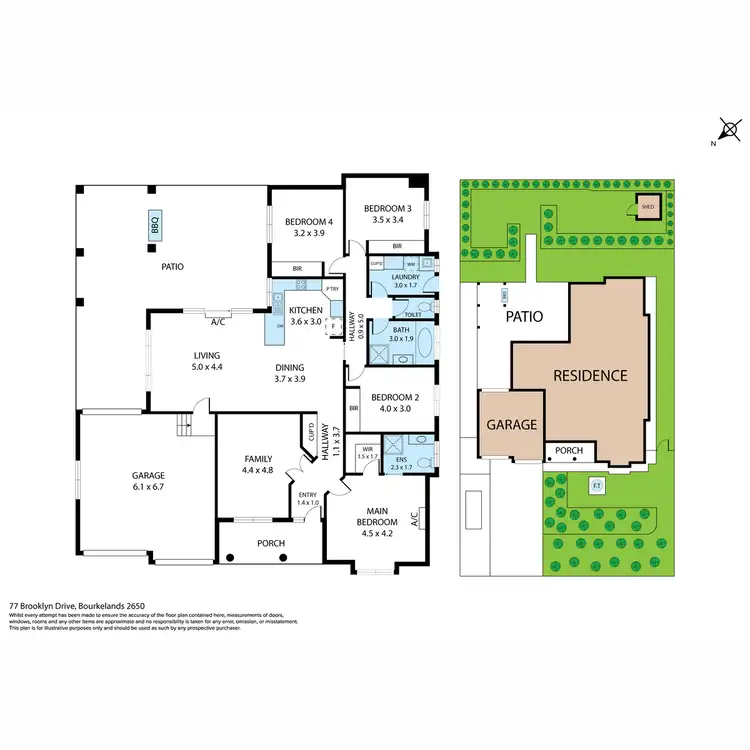 Floorplan of Homely house listing, 77 Brooklyn Drive, Bourkelands NSW 2650