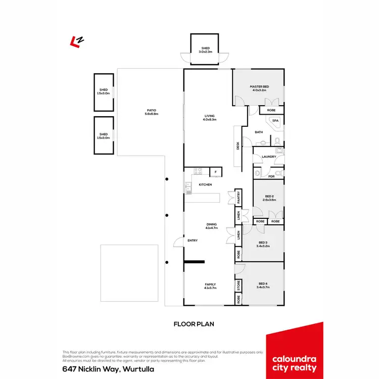 Floorplan of Homely house listing, 647 Nicklin Way, Wurtulla QLD 4575