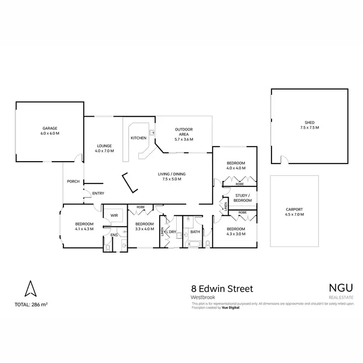 Floorplan of Homely house listing, 8 Edwin Street, Westbrook QLD 4350