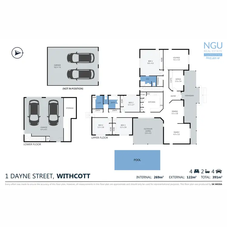 Floorplan of Homely house listing, 1 Dayne Street, Withcott QLD 4352