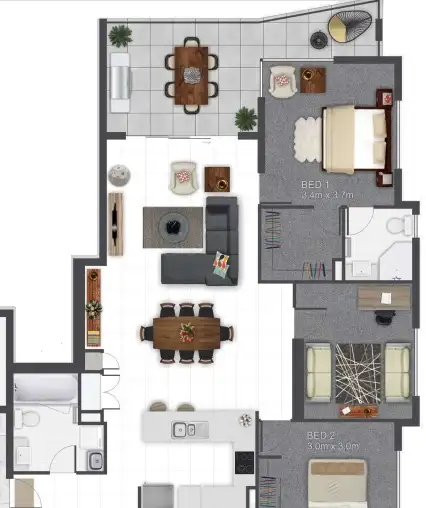 Floorplan of Homely unit listing, 3/26 Western Avenue, Chermside QLD 4032