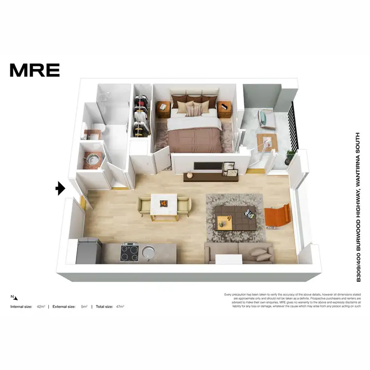 Floorplan of Homely apartment listing, B309/400 Burwood Highway, Wantirna South VIC 3152