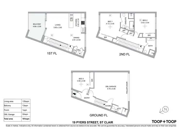 Floorplan of Homely townhouse listing, 19 Pyers Street, St Clair SA 5011
