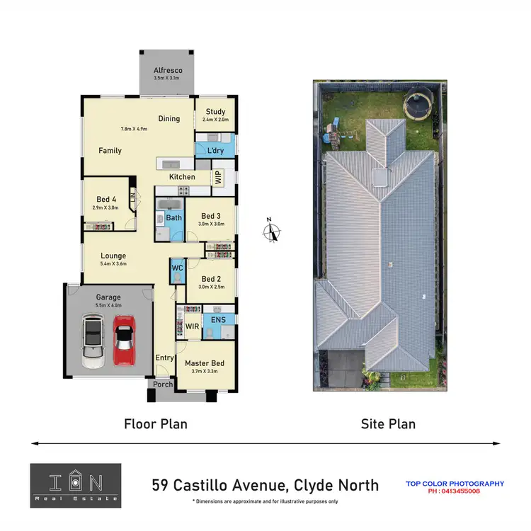 Floorplan of Homely house listing, 59 Castillo Avenue, Clyde North VIC 3978