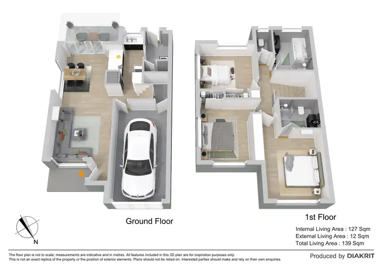 Floorplan of Homely townhouse listing, 135/90 Northquarter Drive, Murrumba Downs QLD 4503