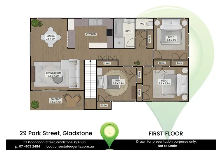 Floorplan of Homely house listing, 29 Park Street, West Gladstone QLD 4680