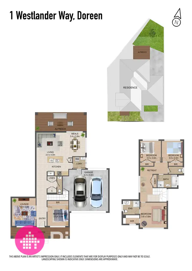 Floorplan of Homely house listing, 1 Westlander Way, Doreen VIC 3754