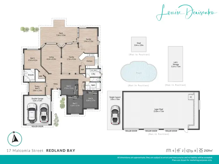 Floorplan of Homely house listing, 17 Malcomia Street, Redland Bay QLD 4165