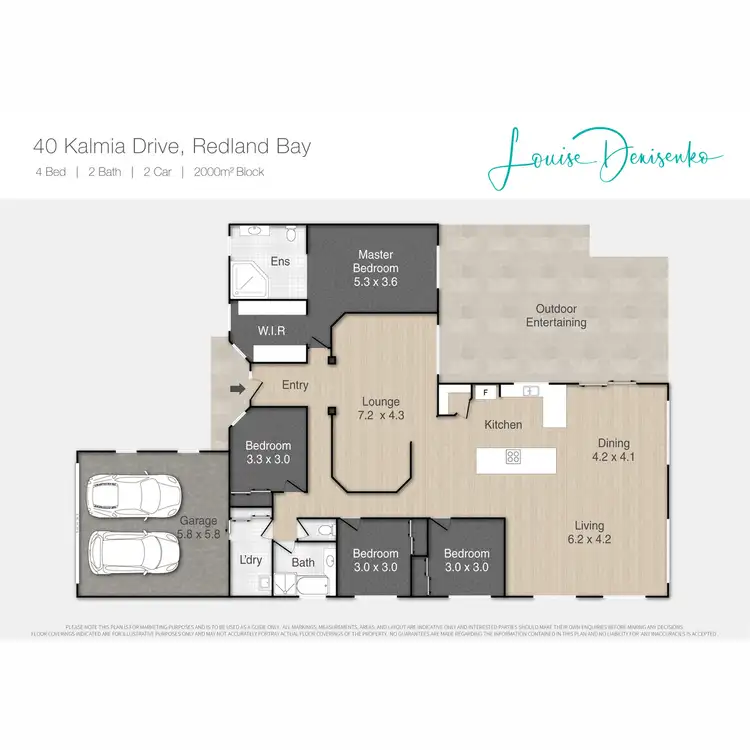 Floorplan of Homely house listing, 40 Kalmia Drive, Redland Bay QLD 4165