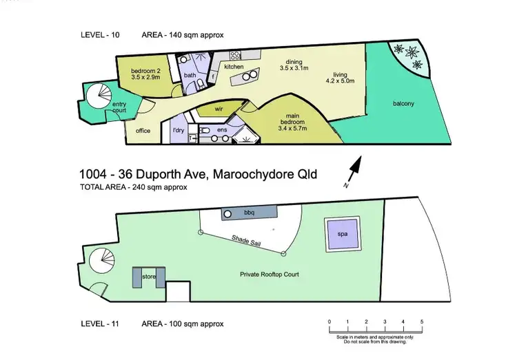 Floorplan of Homely unit listing, 1004/36-38 Duporth Avenue, Maroochydore QLD 4558