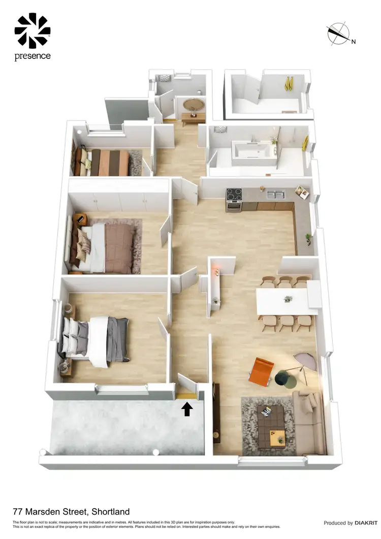 Floorplan of Homely house listing, 77 Marsden Street, Shortland NSW 2307