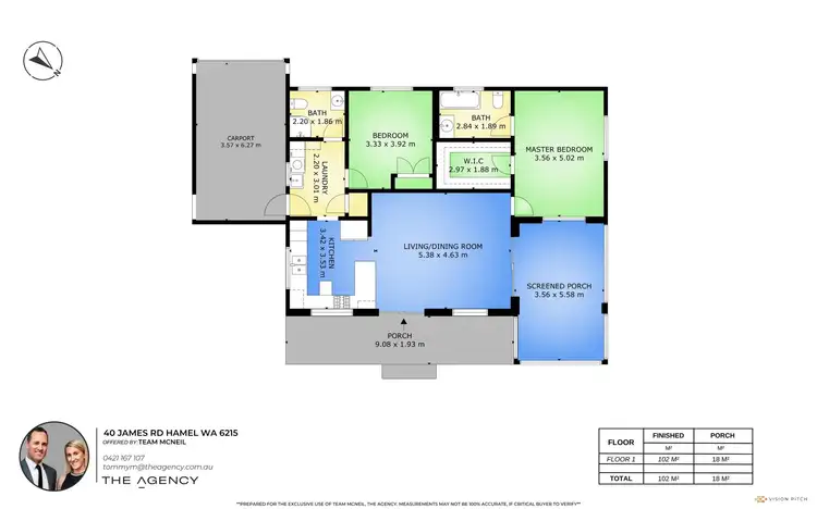 Floorplan of Homely rural property listing, 40 James Road, Hamel WA 6215