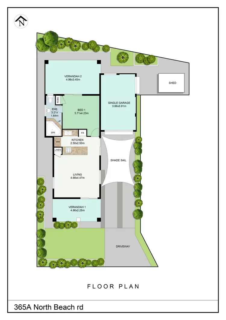 Floorplan of Homely house listing, 365A North Beach Road, Karrinyup WA 6018