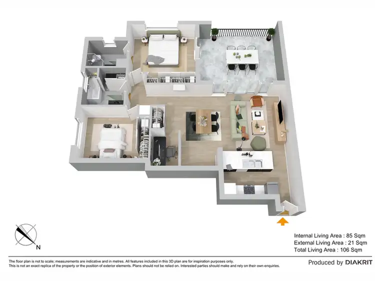 Floorplan of Homely unit listing, 26/23 Playfield Street, Chermside QLD 4032