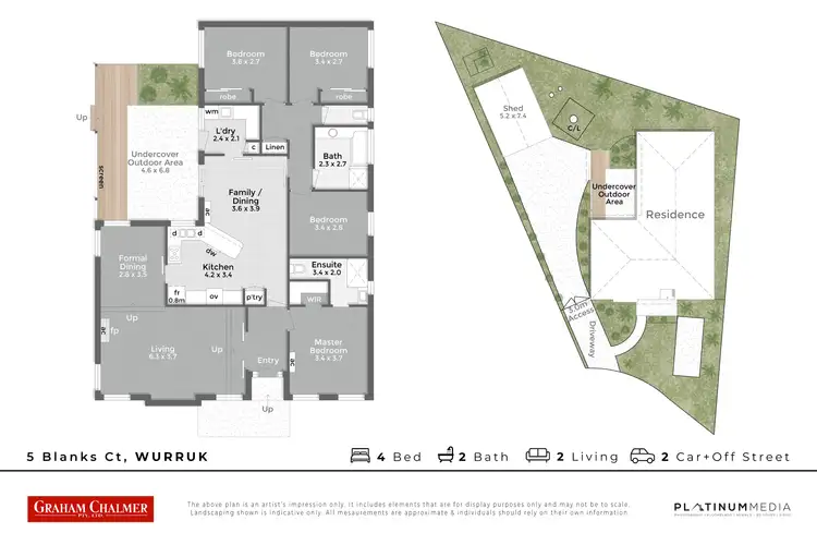 Floorplan of Homely house listing, 5 Blanks Court, Wurruk VIC 3850