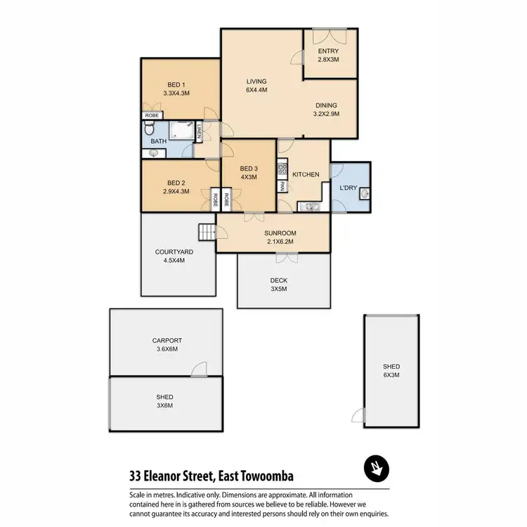 Floorplan of Homely house listing, 33 Eleanor Street, East Toowoomba QLD 4350