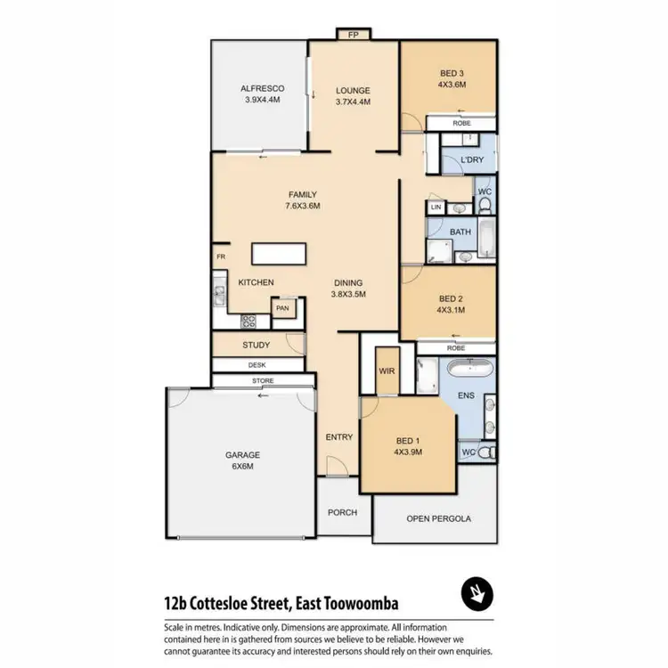 Floorplan of Homely house listing, 12B Cottesloe Street, East Toowoomba QLD 4350