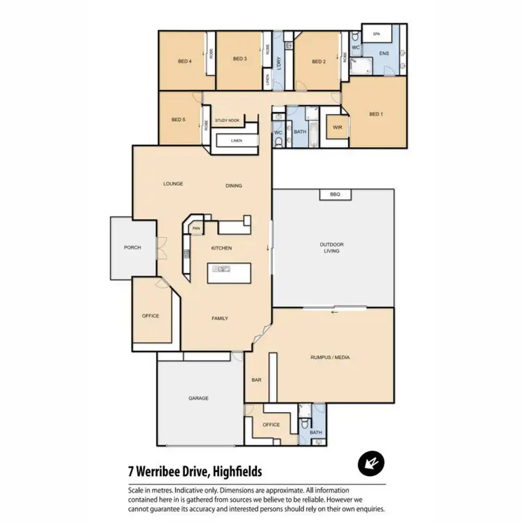 Floorplan of Homely house listing, 7 Werribee Drive, Highfields QLD 4352