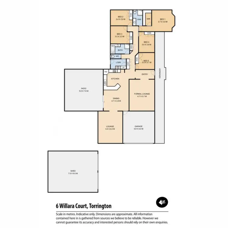 Floorplan of Homely house listing, 6 Willara Court, Torrington QLD 4350