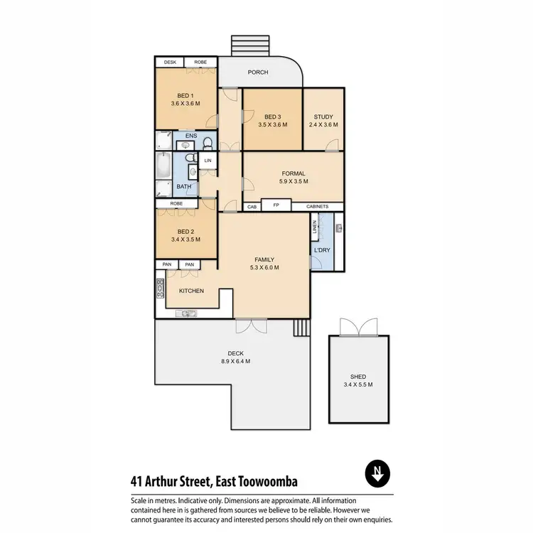 Floorplan of Homely house listing, 41 Arthur Street, East Toowoomba QLD 4350