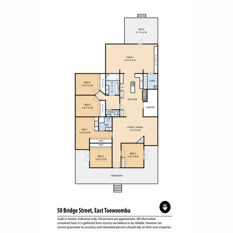 Floorplan of Homely house listing, 50 Bridge Street, East Toowoomba QLD 4350