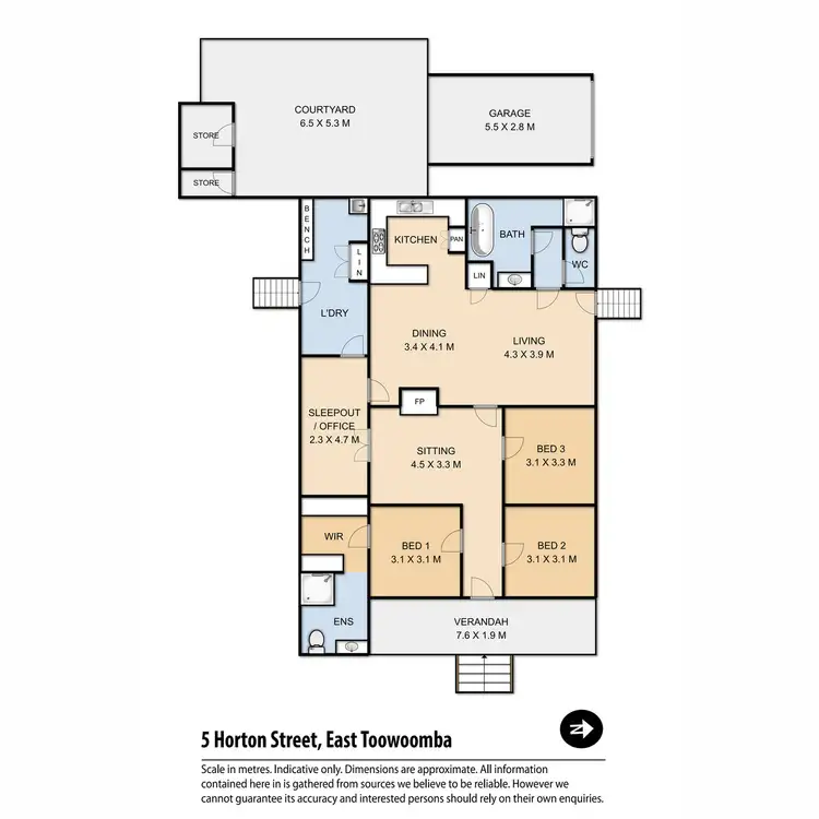 Floorplan of Homely house listing, 5 Horton Street, East Toowoomba QLD 4350