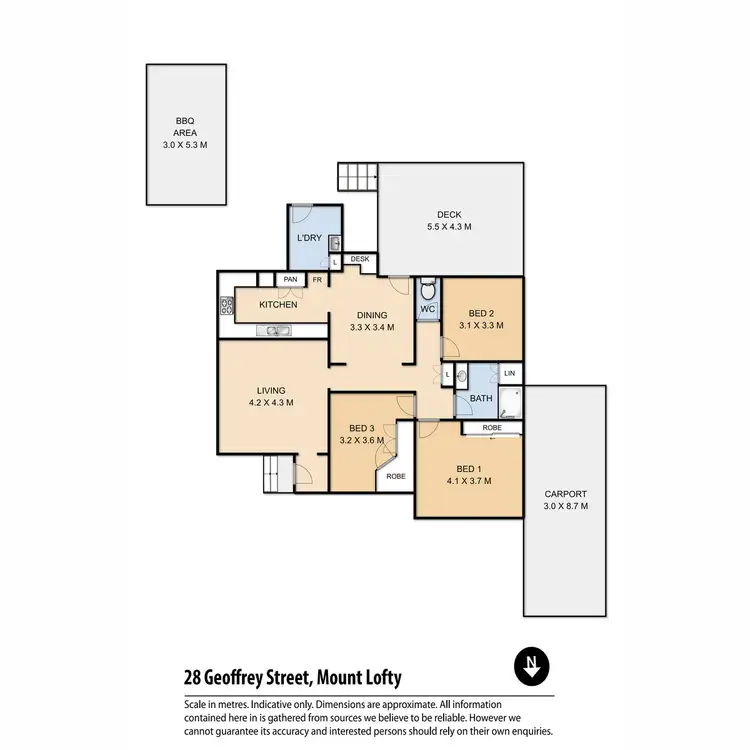 Floorplan of Homely house listing, 28 Geoffrey Street, Mount Lofty QLD 4350