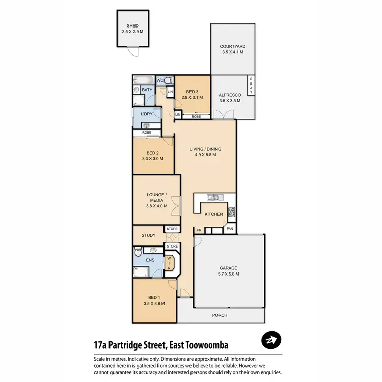 Floorplan of Homely house listing, 17A Partridge Street, East Toowoomba QLD 4350