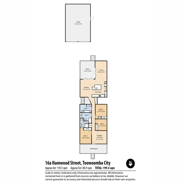 Floorplan of Homely house listing, 16A Hamwood Street, Toowoomba City QLD 4350