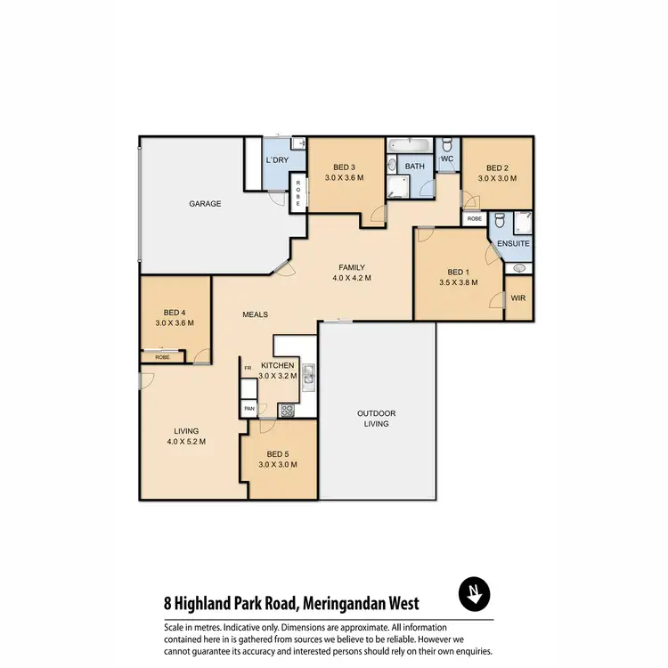 Floorplan of Homely house listing, 8 Highland Park Road, Meringandan West QLD 4352