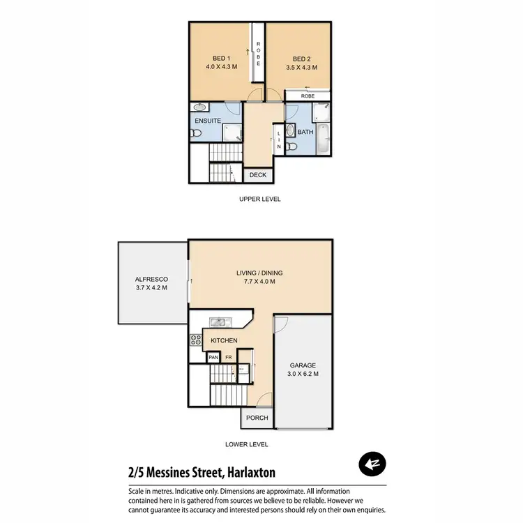 Floorplan of Homely unit listing, 2/5 Messines Street, Harlaxton QLD 4350
